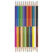 Színes ceruza készlet, kétvégű duocolor 12/24 szín Connect 24 klf. szín