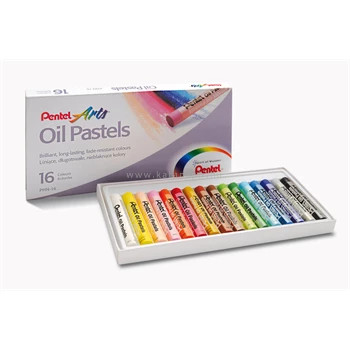 Kréta olajpasztell készlet, PHN-16U Pentel, 16 klf. szín
