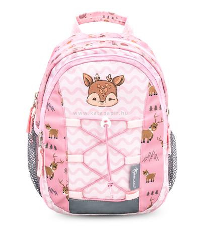 Hátizsák, cipzáras, BELMIL "Mini Kiddy Woodland animal Deer", rénszarvas
