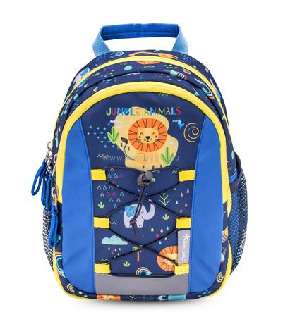 Hátizsák, cipzáras, BELMIL "Mini Kiddy Little Jungle", dzsungel