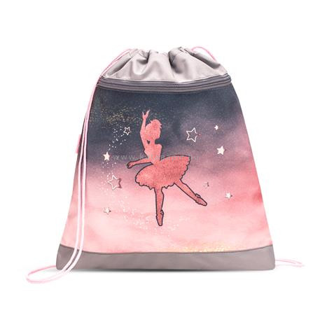 Tornazsák, BELMIL "Ballerina", fekete-rózsaszín, balerina