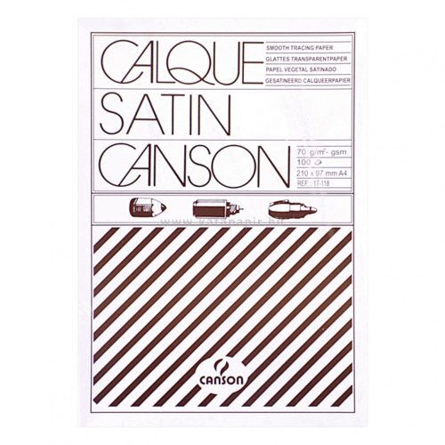 Pauszpapír, A4, 100 lap, CANSON "CALQUE SATIN", 90-95 g