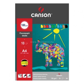   Fotókartonblokk, 10 lap, A3, 160g, CANSON "STUDENT", fekete