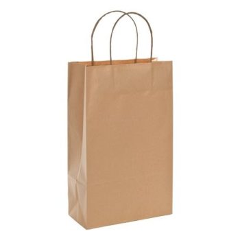 Bortartó papírtasak, 2-es, sodortfüles, natúr