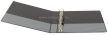 Gyűrűs könyv, panorámás, 4 gyűrű, D alakú, 44 mm, A4, PP, DONAU, kék