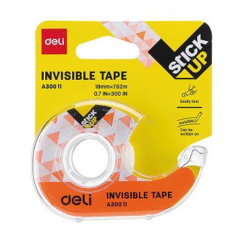   Ragasztószalag, adagolón, írható, 18 mm x 7,62 m, DELI "Stick UP"