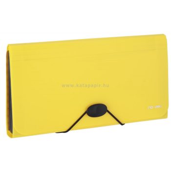   Harmonikamappa, PP, DL, A6 13 rekeszes, DELI "Rio", sárga