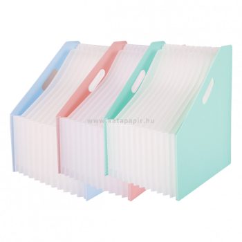   Iratpapucs, harmonika, PP, A4, 13 rekeszes, DELI "Macaron", 3 színben