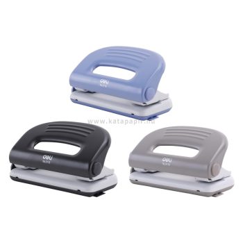   Lyukasztó, kétlyukú, 10 lap, fém, DELI "PRO", vegyes szín