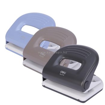   Lyukasztó, kétlyukú, 25 lap, fém, DELI "PRO", vegyes szín