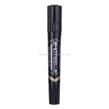   Alkoholos marker, 1,5/1-6 mm, kétvégű, DELI "Mate 2:1", fekete