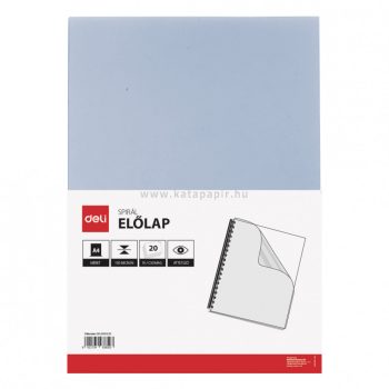   Előlap, A4, 150 mikron, 20 darabos, DELI "CORE", víztiszta