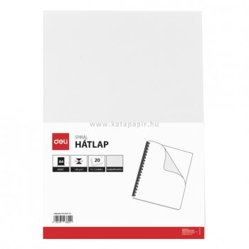  Hátlap, A4, 230 g, matt, 20 darabos, DELI "CORE", fehér