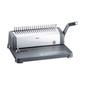   Spirálozógép, műanyag spirálkötéshez, manuális, 15/425 lap, DELI "ESSENTIAL"