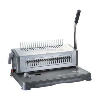   Spirálozógép, műanyag spirálkötéshez, manuális, 25/450 lap, DELI "EXPERT"