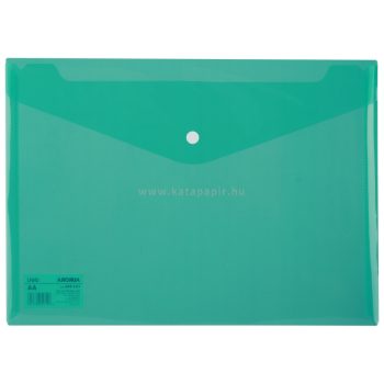   Irattartó tasak, PP, A4, patentos, DELI "Aurora", zöld