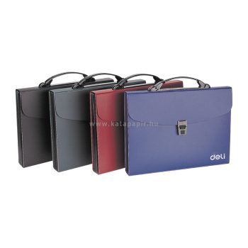   Irattáska, PP, A4, 13 rekeszes, DELI "NEW YORK", vegyes szín