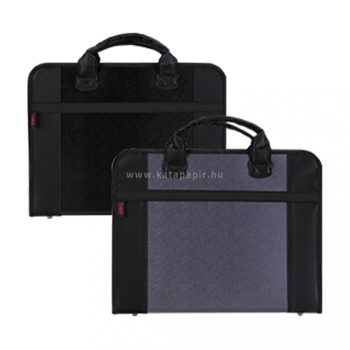   Irattáska, PP, A4, 3 rekeszes, DELI "Premium", vegyes színben