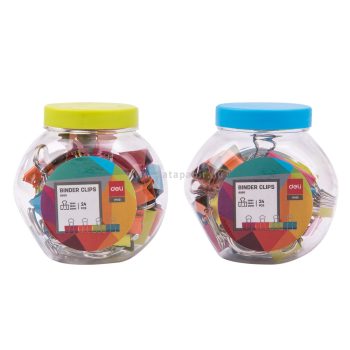   Iratcsipesz, fém, 15-25 mm, 24 darabos, DELI "VIVID", vegyes szín