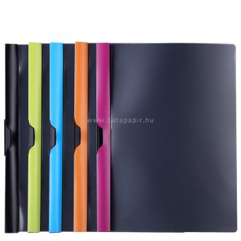 Klipmappa, PP, A4, DELI "rio", vegyes szín
