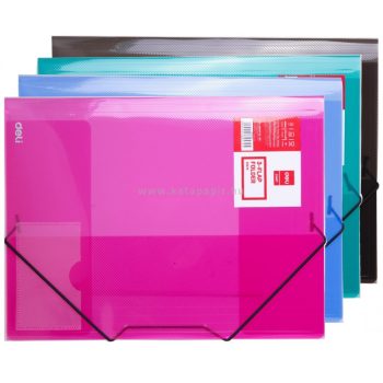   Gumis mappa, PP, A4, DELI "Start Plus", vegyes színben