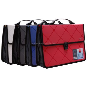   Irattáska, PP, A4, 2 rekeszes, DELI "CUBE", vegyes szín