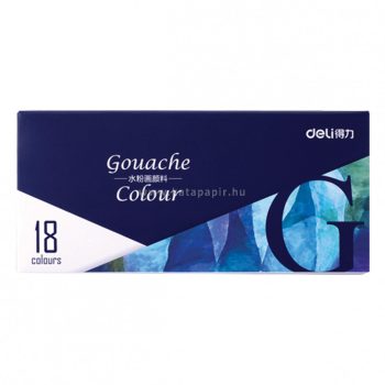   Tempera készlet (gouache), 18x12 ml, DELI "Arte Nuevo", 18 különböző szín