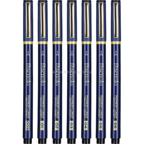 Deli Finenolo 7db/csomag fekete rajz-markerkészlet