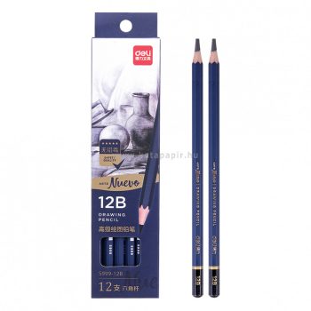   Grafitceruza, 12B, hatszögletű, 12 darabos, DELI "ARTE Nuevo"