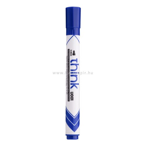Tábla- és flipchart marker, 2,0 mm, gömbölyű, DELI "Think", kék