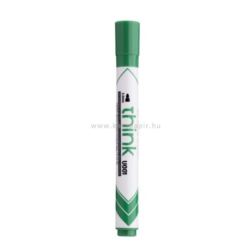 Tábla- és flipchart marker, 2,0 mm, gömbölyű, DELI "Think", zöld