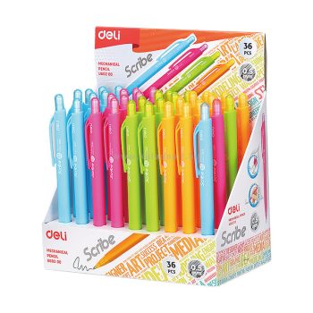   Nyomósirón, 0,5 mm, DELI "Scribe", vegyes színekben
