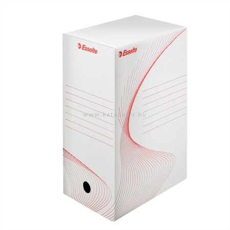 Archiváló doboz, A4, 150 mm, karton, ESSELTE "Boxy", fehér