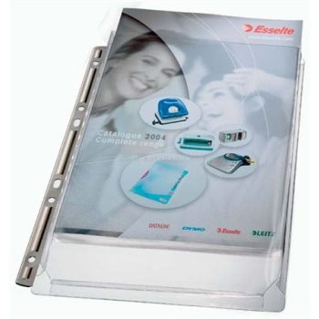   Katalógustartó genotherm, lefűzhető, A4, 170 mikron, narancsos felület, 20 mm, LEITZ "Jumbo Extra"