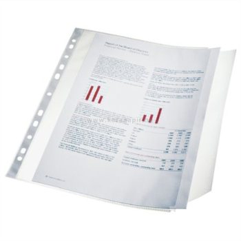   Genotherm, lefűzhető, A4, 100 mikron, narancsos felület, behajtható füllel, ESSELTE, 10 db/cs