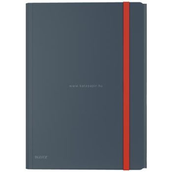   Gumis mappa, extra tasakkal, PP, A4, LEITZ "Cosy", bársonyszürke