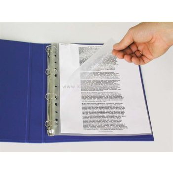   Genotherm, felül és a belső oldalon nyitott, lefűzhető, A4, 115 mikron, narancsos felület, ESSELTE, 100 db/cs