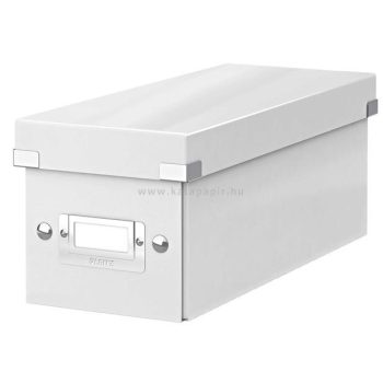 CD tároló doboz, LEITZ "Click&Store", fehér