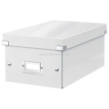 DVD tároló doboz, LEITZ "Click&Store", fehér