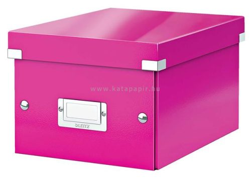 Irattároló doboz, A5, LEITZ "Click&Store", rózsaszín