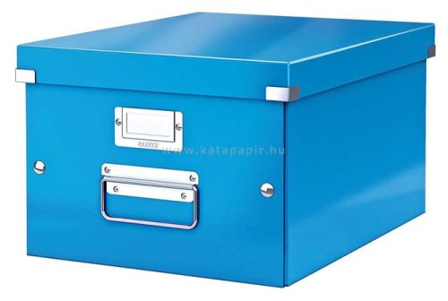 Irattároló doboz, A4, LEITZ "Click&Store", kék