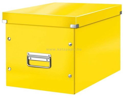 Tároló doboz, L méret, LEITZ "Click&Store", sárga