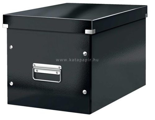 Tároló doboz, L méret, LEITZ "Click&Store", fekete
