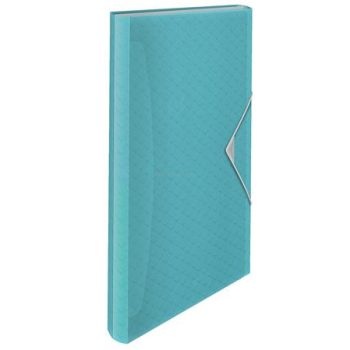   Harmonikamappa, A4, PP, 6 rekeszes, ESSELTE "Colour' Ice", kék