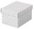 Tárolódoboz, S méret, ESSELTE "Home", fehér, 3 db/csomag, 200x150x255mm