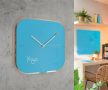 Falióra, négyzet alakú, 30x30 cm, LEITZ "Cosy", nyugodtkék
