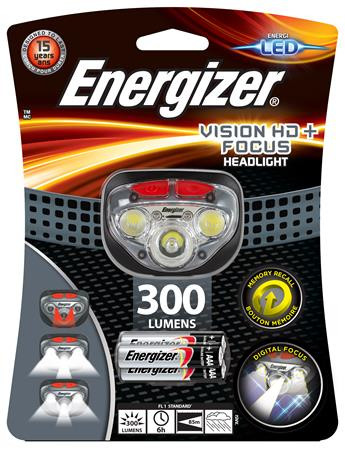 Fejlámpa, 3 LED, 3xAAA, ENERGIZER "Headlight Vision HD Focus"