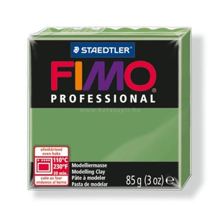 Gyurma, 85 g, égethető, FIMO "Professional", levél zöld 0.085 kg/db