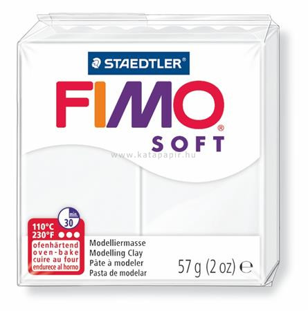 Gyurma, 57 g, égethető, FIMO "Soft", fehér 0.057 kg/db
