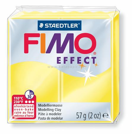 Gyurma, 57 g, égethető, FIMO "Effect", áttetsző sárga 0.057 kg/db